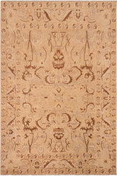 handmade Traditional Kafkaz Tan Brown Hand Knotted RECTANGLE 100% WOOL area rug 8 x 9